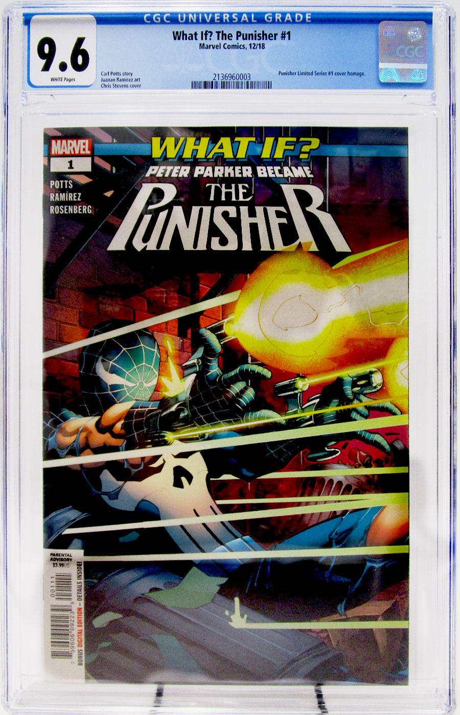 What If Punisher #1 Cover C Regular Christopher Stevens Cover CGC 9.6