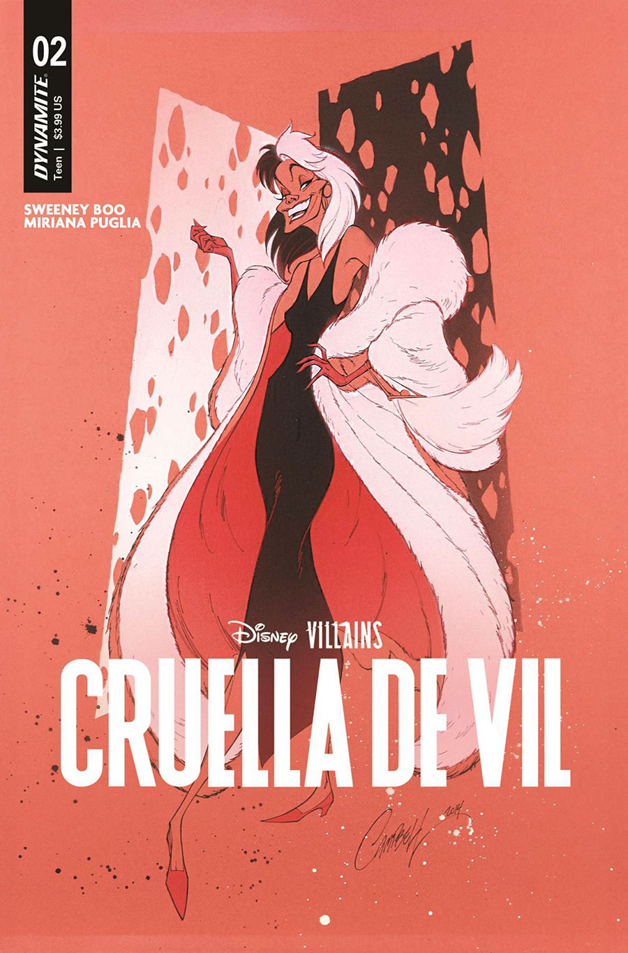 Disney Villains Cruella De Vil #2 Cover I Variant J Scott Campbell Cover