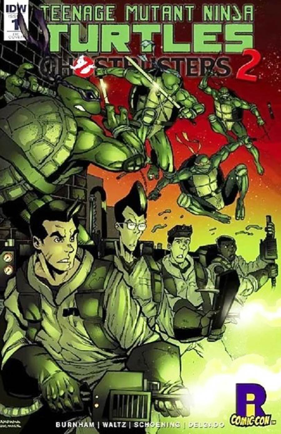 Teenage Mutant Ninja Turtles Ghostbusters II #1 Cover E Rhode Island Comic Con Exclusive