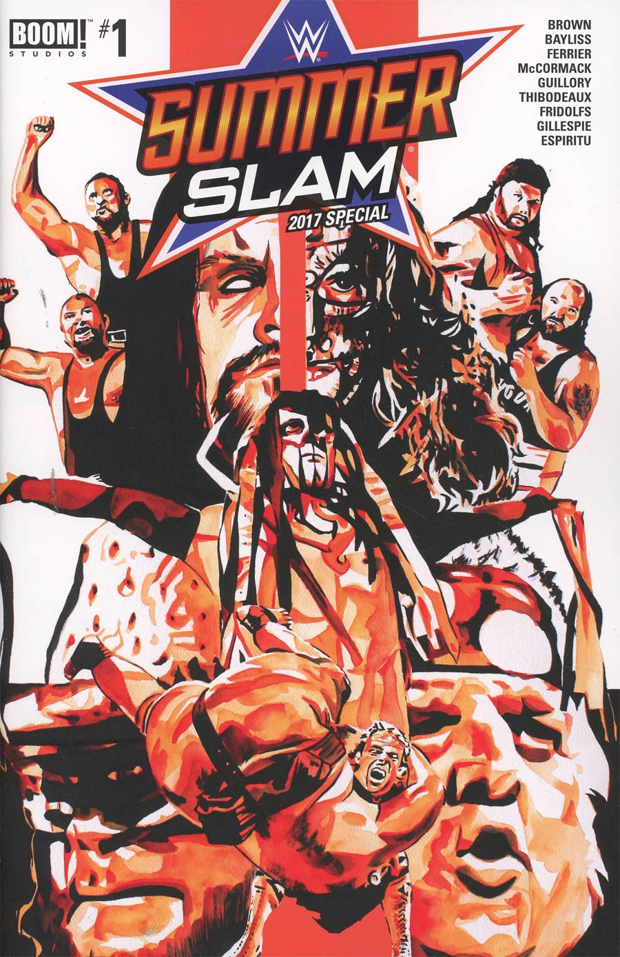 WWE SummerSlam 2017 Special #1 Cover D Signed By Samoa Joe