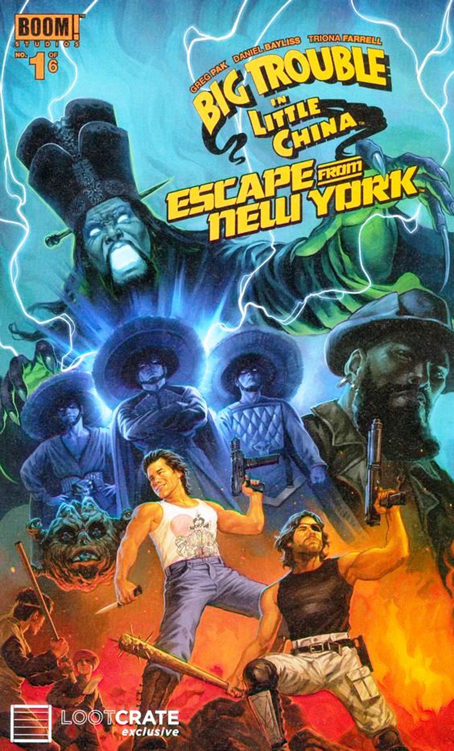 Big Trouble In Little China Escape From New York #1 Cover I Loot Crate Exclusive