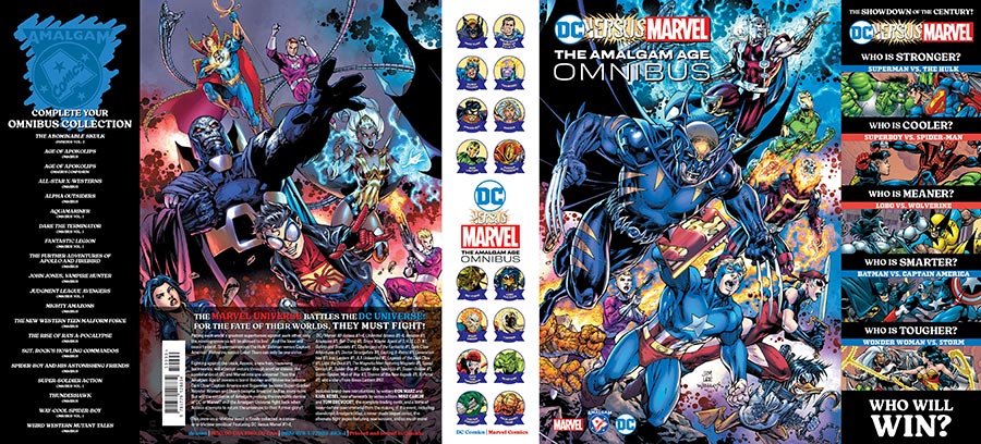 DC Marvel The Amalgam Age Omnibus HC Direct Market Exclusive Jim Lee & Scott Williams Wraparound Variant Cover