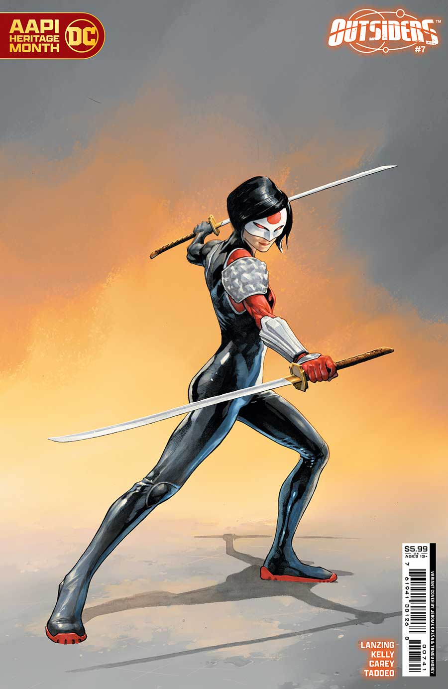 Outsiders Vol 5 #7 Cover C Variant Jerome Opena & Tomeu Morey Katana AAPI Month Card Stock Cover