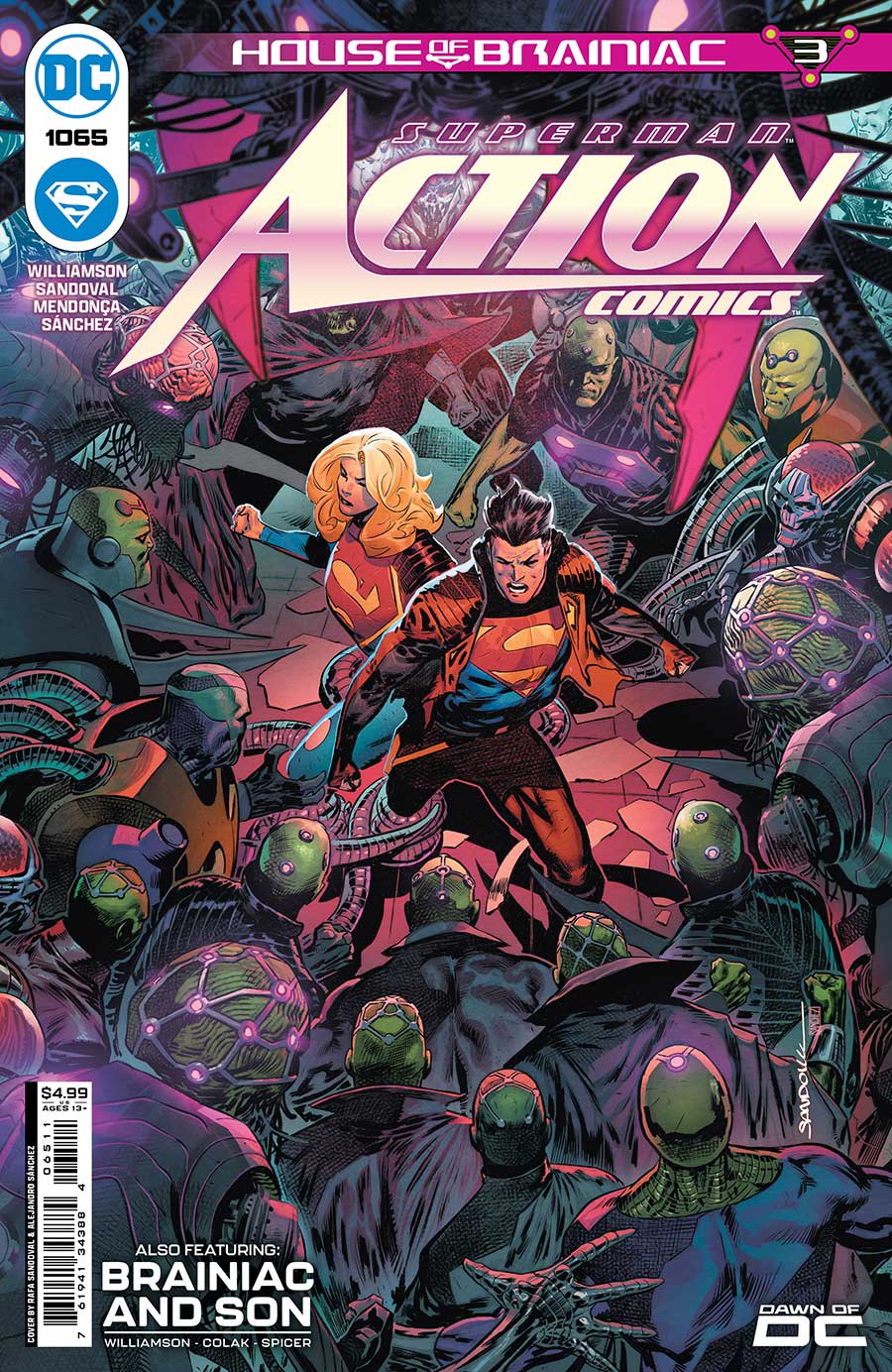 Action Comics Vol 2 #1065 Cover A Regular Rafa Sandoval Cover (House Of Brainiac Part 3)