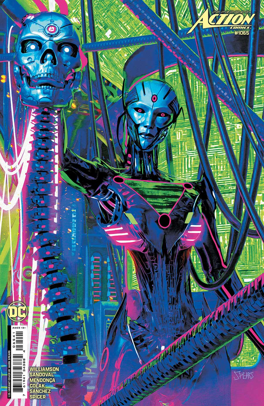 Action Comics Vol 2 #1065 Cover F Incentive Mark Spears Card Stock Variant Cover (House Of Brainiac Part 3)