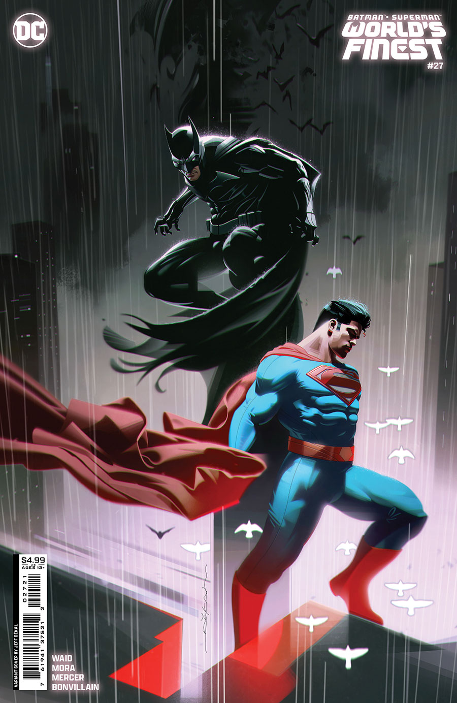 Batman Superman Worlds Finest #27 Cover B Variant Jeff Dekal Card Stock Cover
