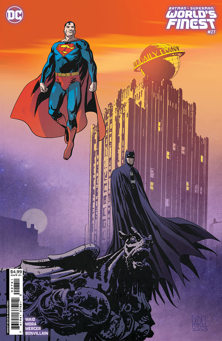 Batman Superman Worlds Finest #27 Cover C Variant Ramon Perez Card Stock Cover