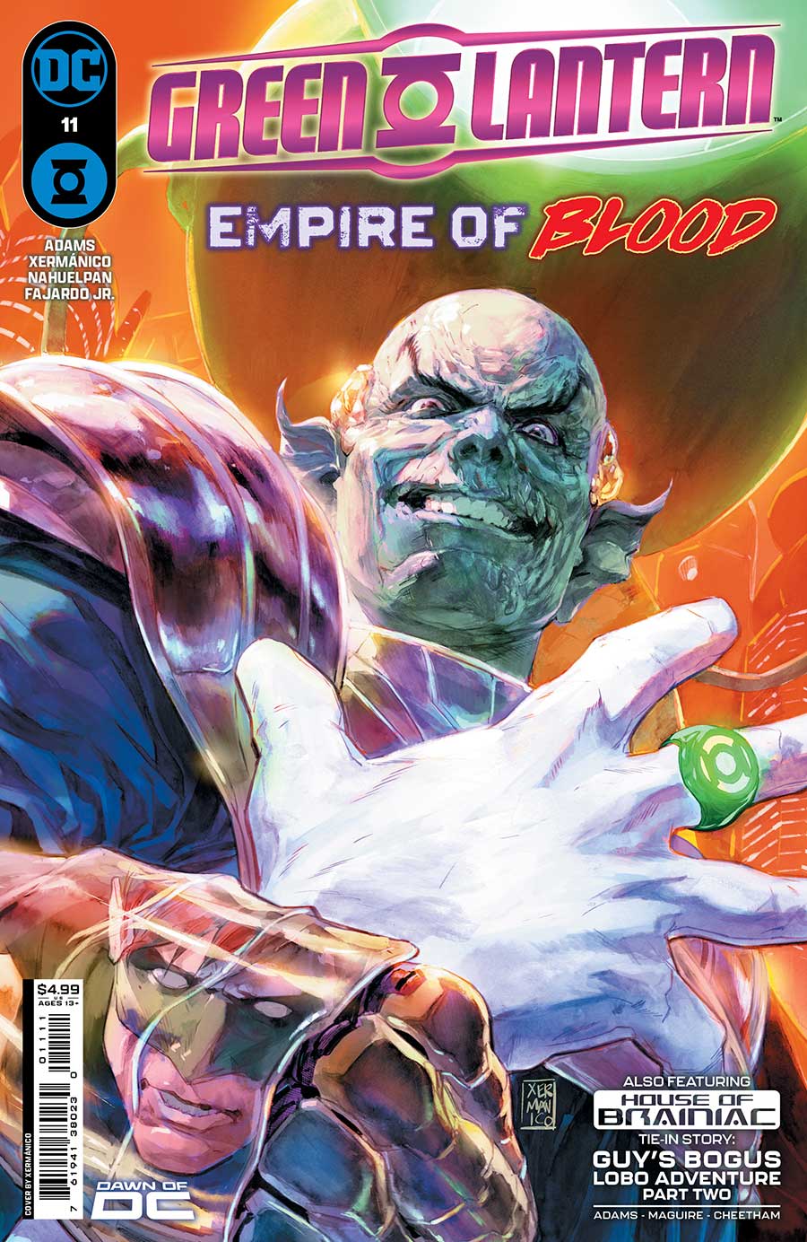 Green Lantern Vol 8 #11 Cover A Regular Xermanico Cover (House Of Brainiac Tie-In)