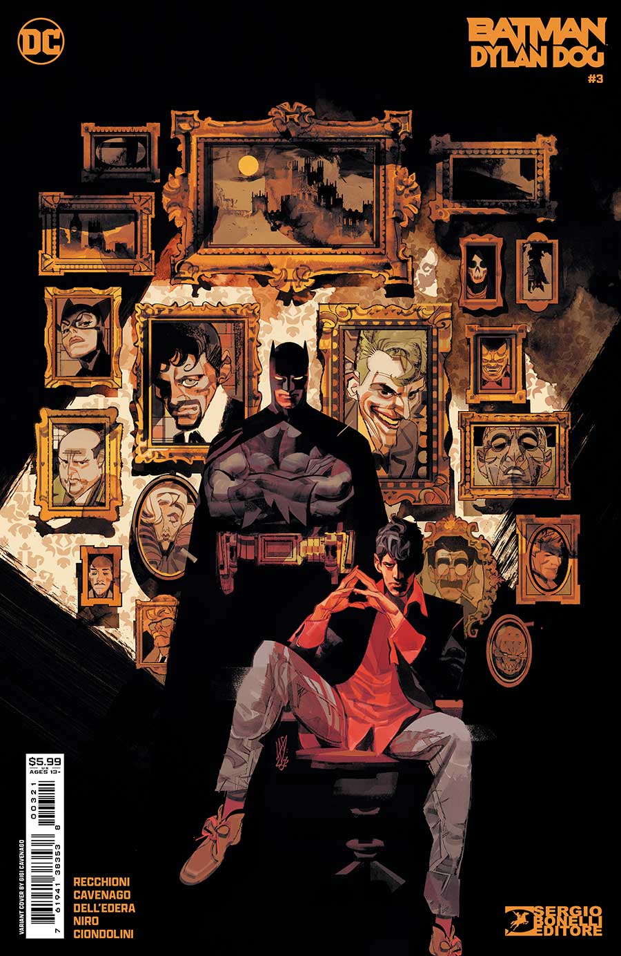 Batman Dylan Dog #3 Cover B Variant Gigi Cavenago Card Stock Cover