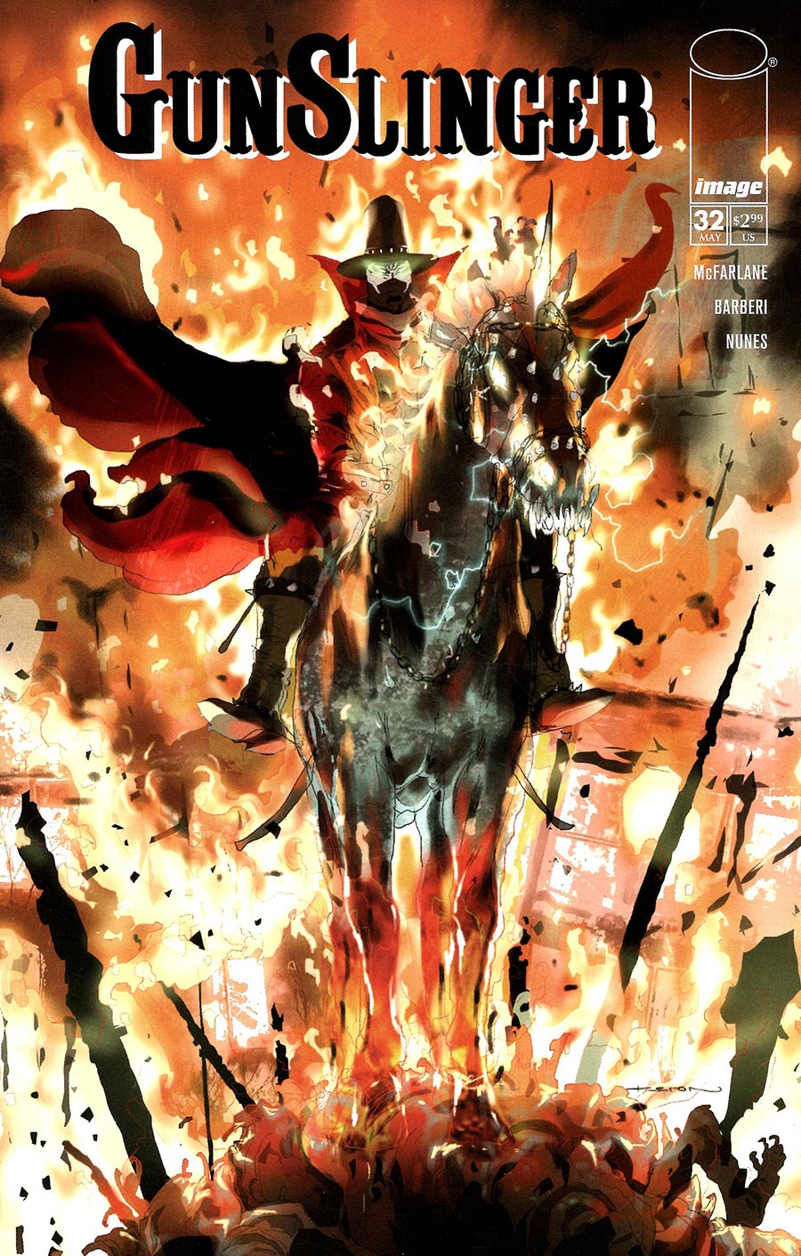 Gunslinger Spawn #32 Cover B Variant Keron Grant Cover