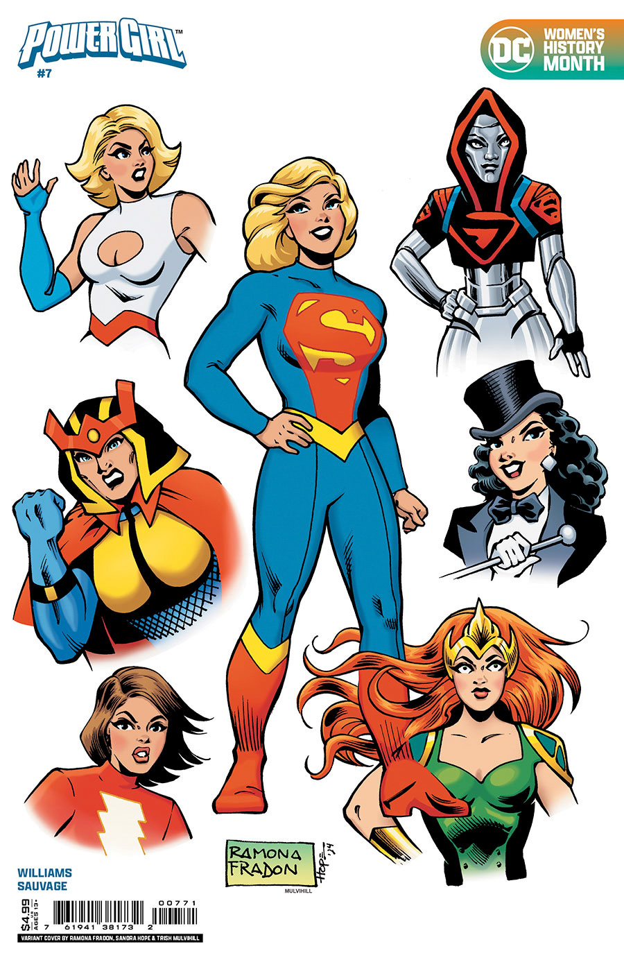 Power Girl Vol 3 #7 Cover E Variant Ramona Fradon Womens History Month Card Stock Cover