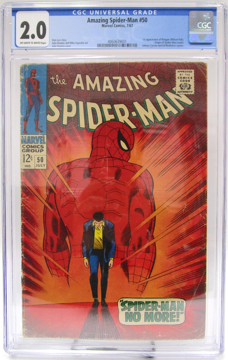 Amazing Spider-Man #50 Cover C CGC 2.0
