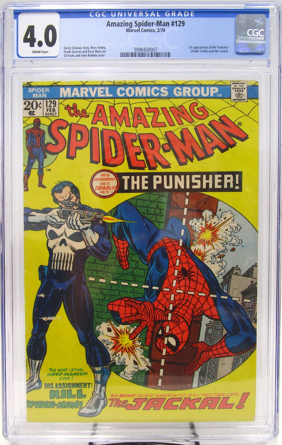 Amazing Spider-Man #129 Cover J CGC 4.0 Regular Cover