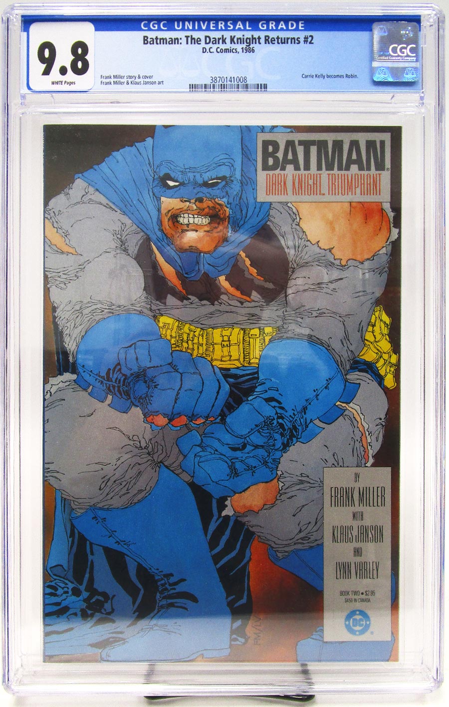 Batman The Dark Knight Returns #2 Cover E 1st Ptg CGC 9.8