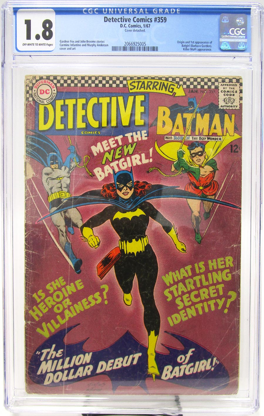 Detective Comics #359 Cover D CGC 1.8