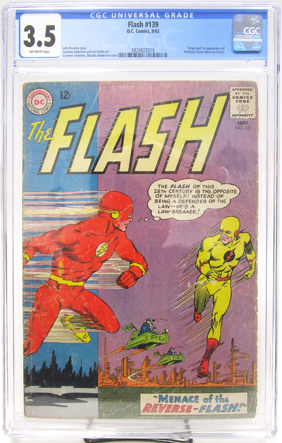Flash #139 Cover B CGC 3.5