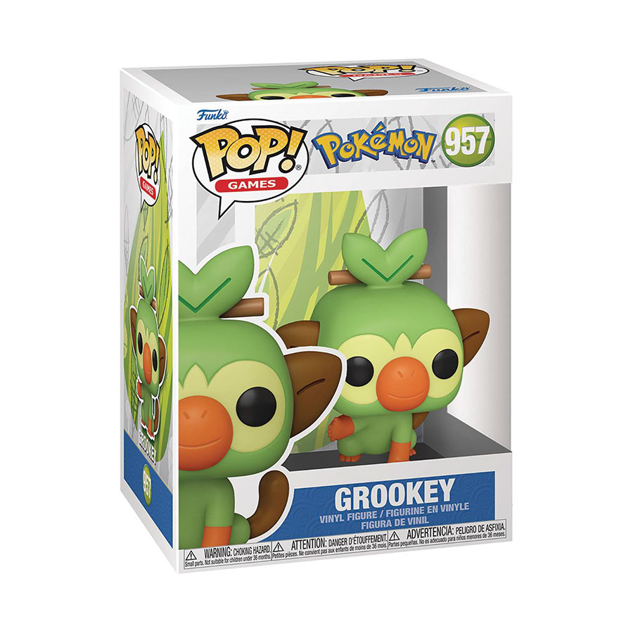 POP Games Pokemon Grookey Vinyl Figure