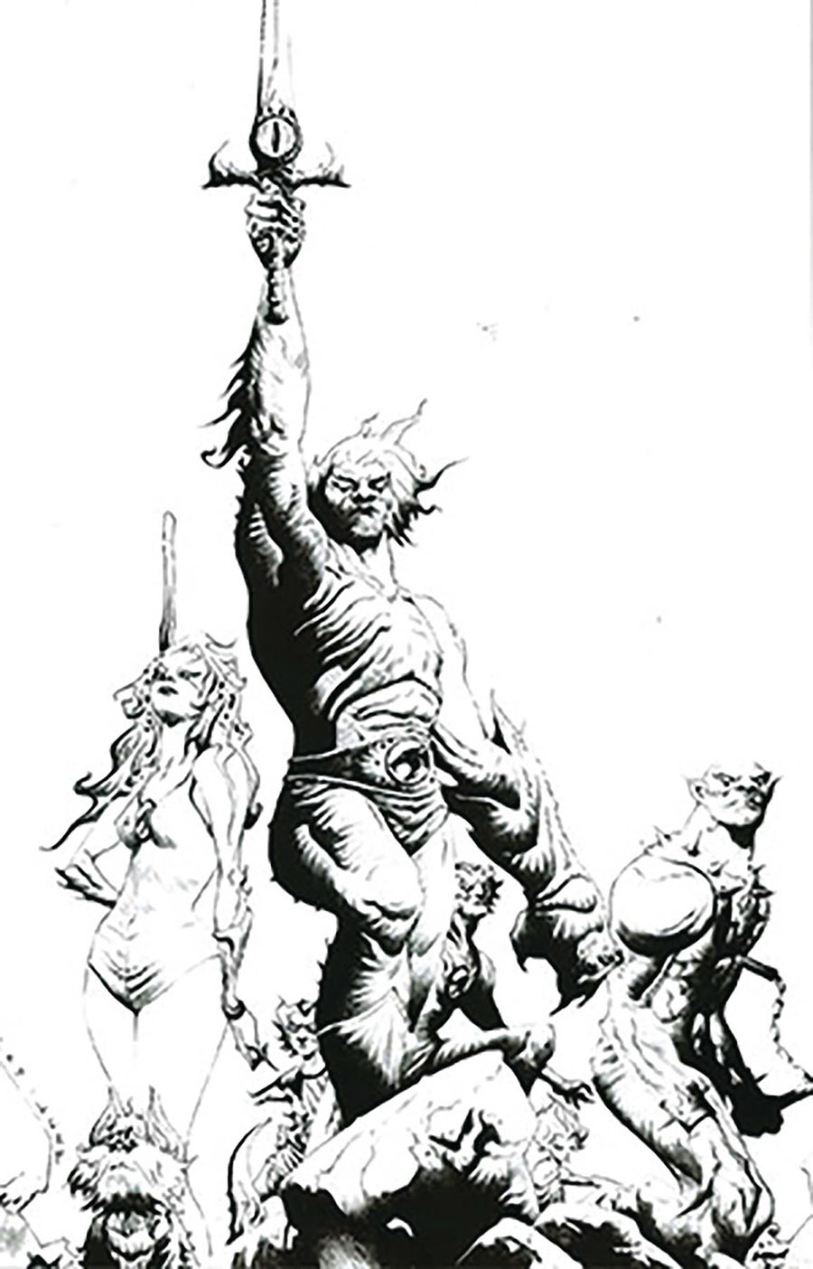 Thundercats Vol 3 #1 Cover Z-L DF Exclusive Jae Lee Line Art Virgin Variant Cover