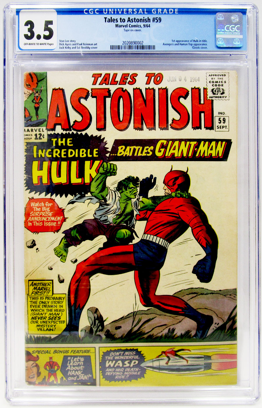 Tales To Astonish #59 Cover B CGC 3.5