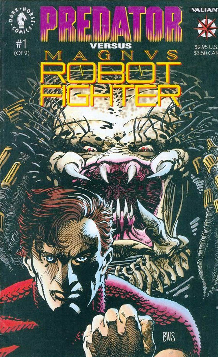 Predator vs Magnus Robot Fighter #1 Cover D Signed Lee Weeks