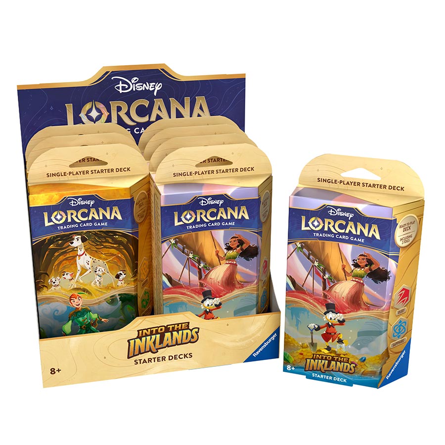 Disney Lorcana Into The Inklands Starter Deck Display (8-Count)