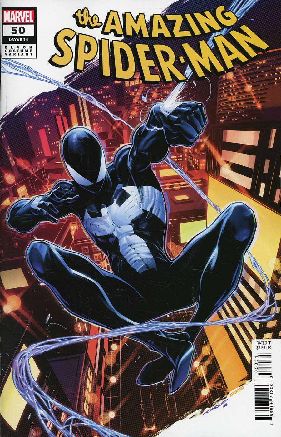 Amazing Spider-Man Vol 6 #50 Cover B Variant Iban Coello Black Costume Cover