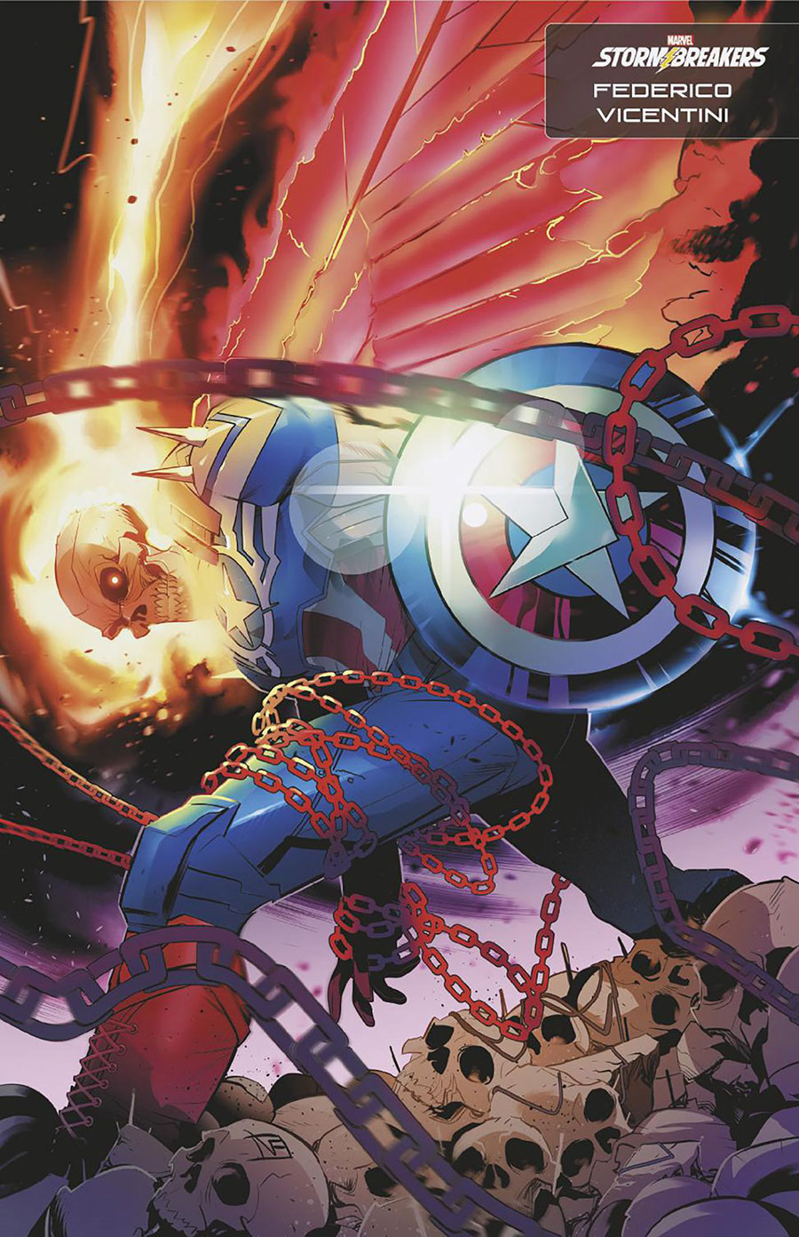 Avengers Vol 8 #14 Cover C Variant Federico Vicentini Stormbreakers Cover (Blood Hunt Tie-In)