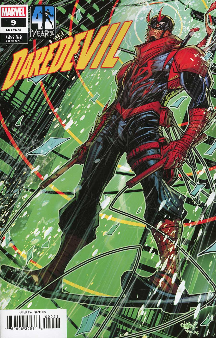 Daredevil Vol 8 #9 Cover B Variant Jonboy Meyers Black Costume Cover
