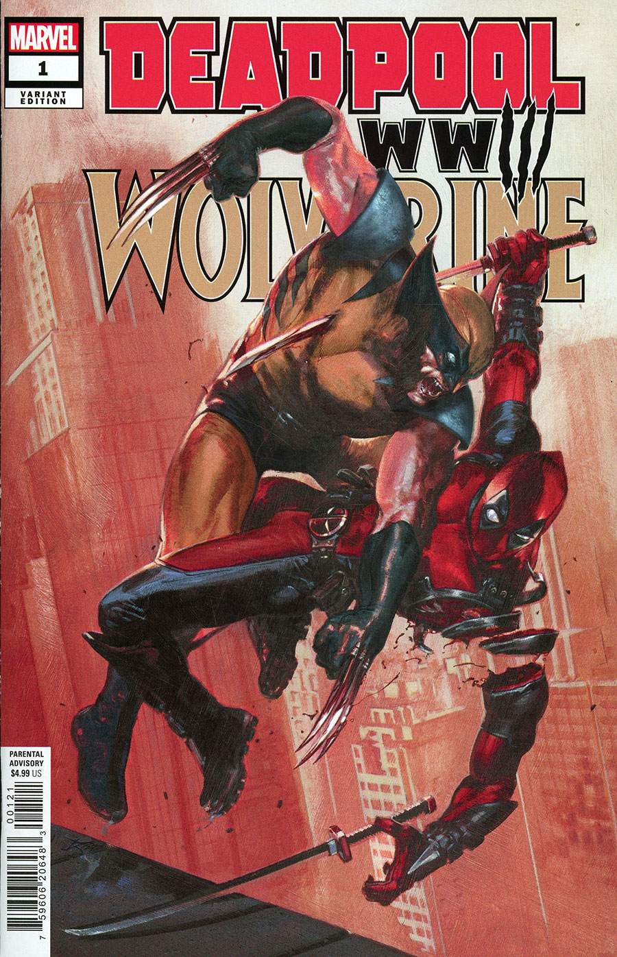 Deadpool & Wolverine WWIII #1 Cover C Variant Gabriele Dell Otto Yellow & Blue Costume Cover