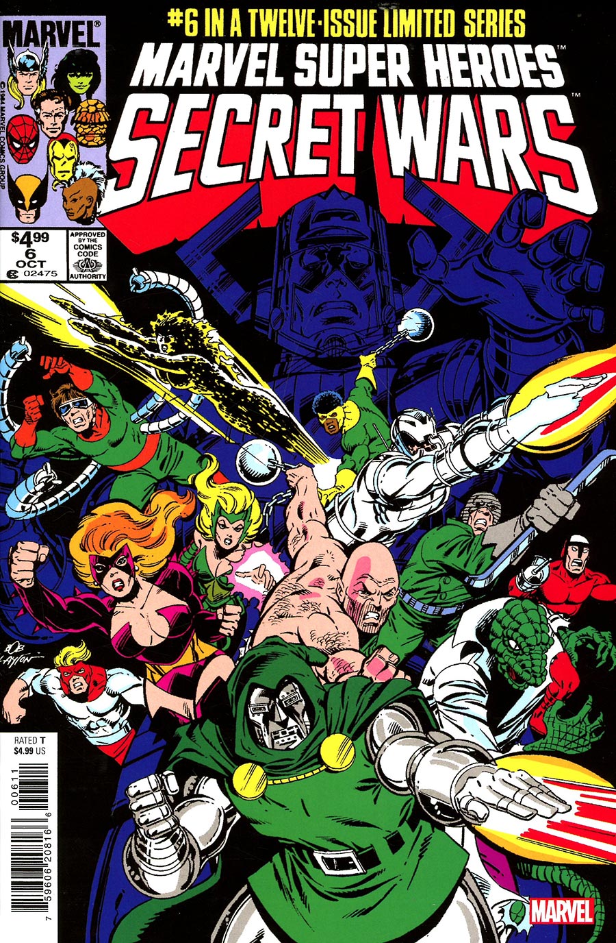 Marvel Super-Heroes Secret Wars #6 Cover B Facsimile Edition Regular Bob Layton Cover