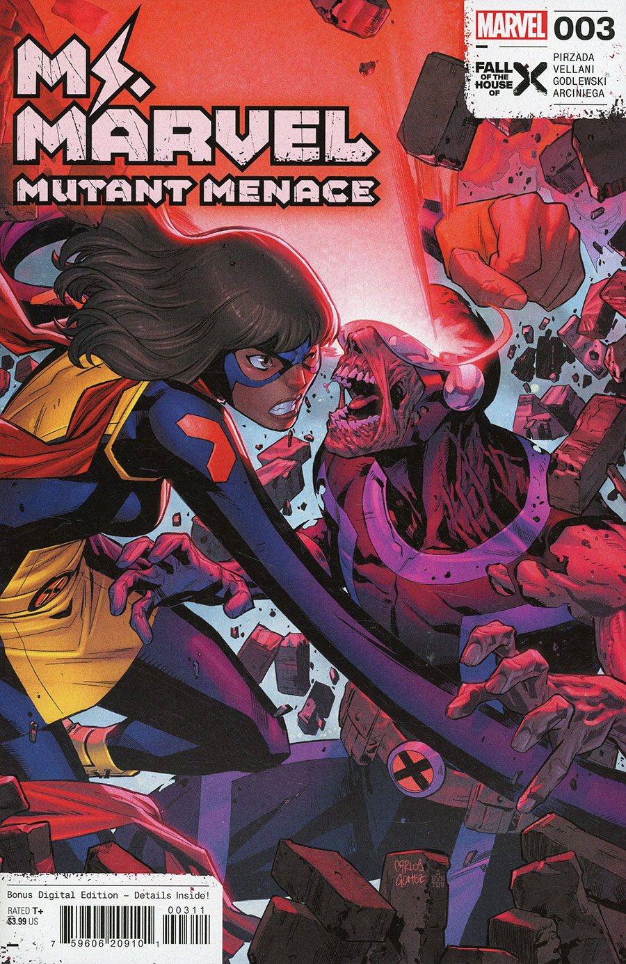 Ms Marvel Mutant Menace #3 Cover A Regular Carlos Gomez Cover