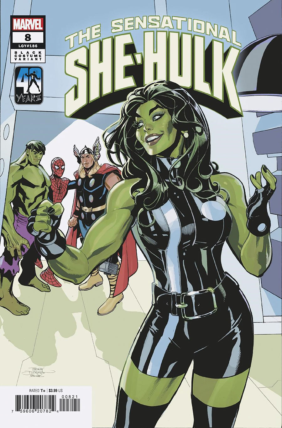 Sensational She-Hulk Vol 2 #8 Cover B Variant Terry Dodson Black Costume Cover