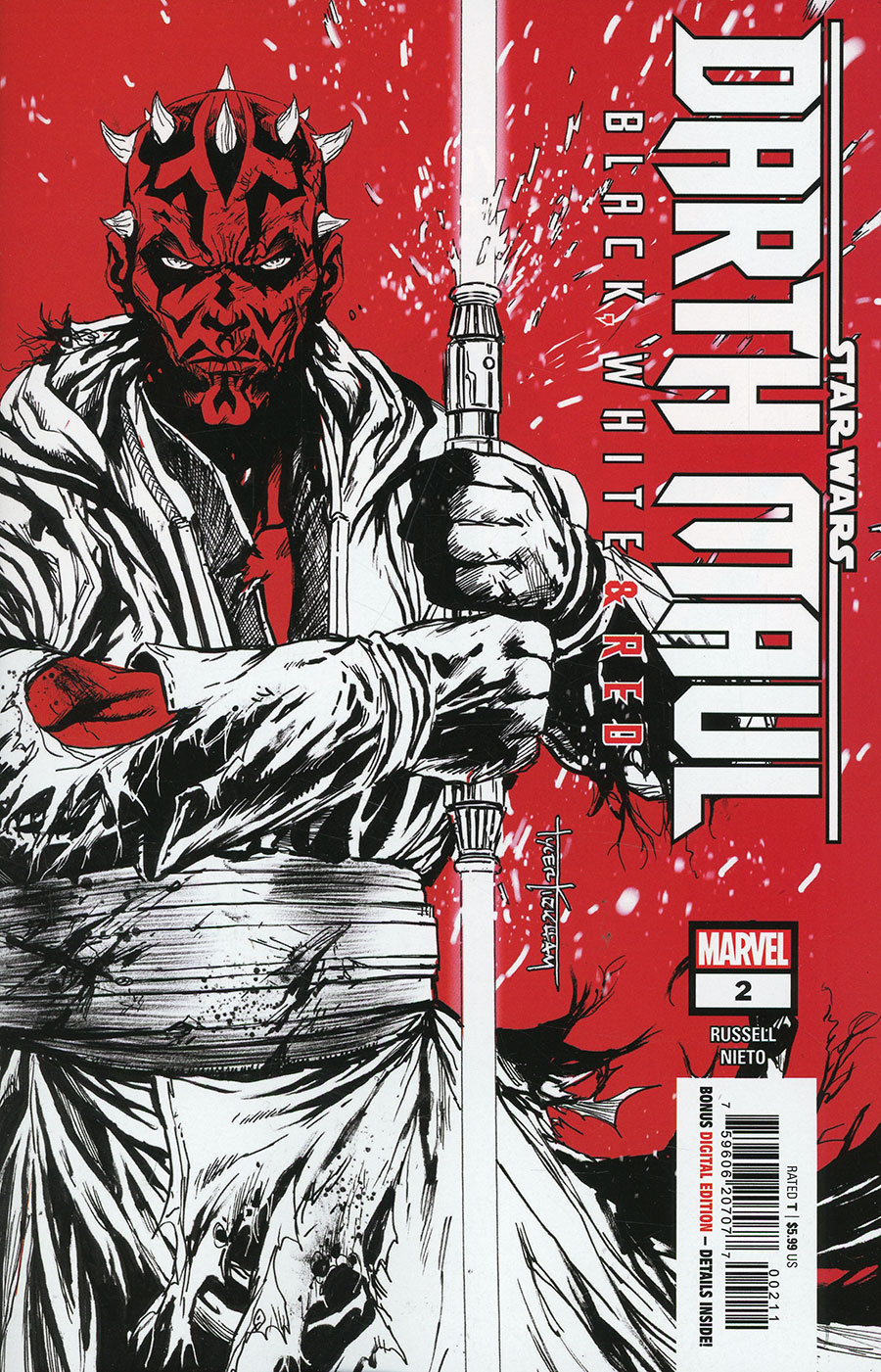 Star Wars Darth Maul Black White & Red #2 Cover A Regular Tyler Kirkham Cover