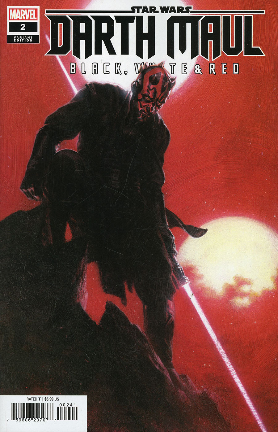 Star Wars Darth Maul Black White & Red #2 Cover C Variant Gabriele Dell Otto Cover