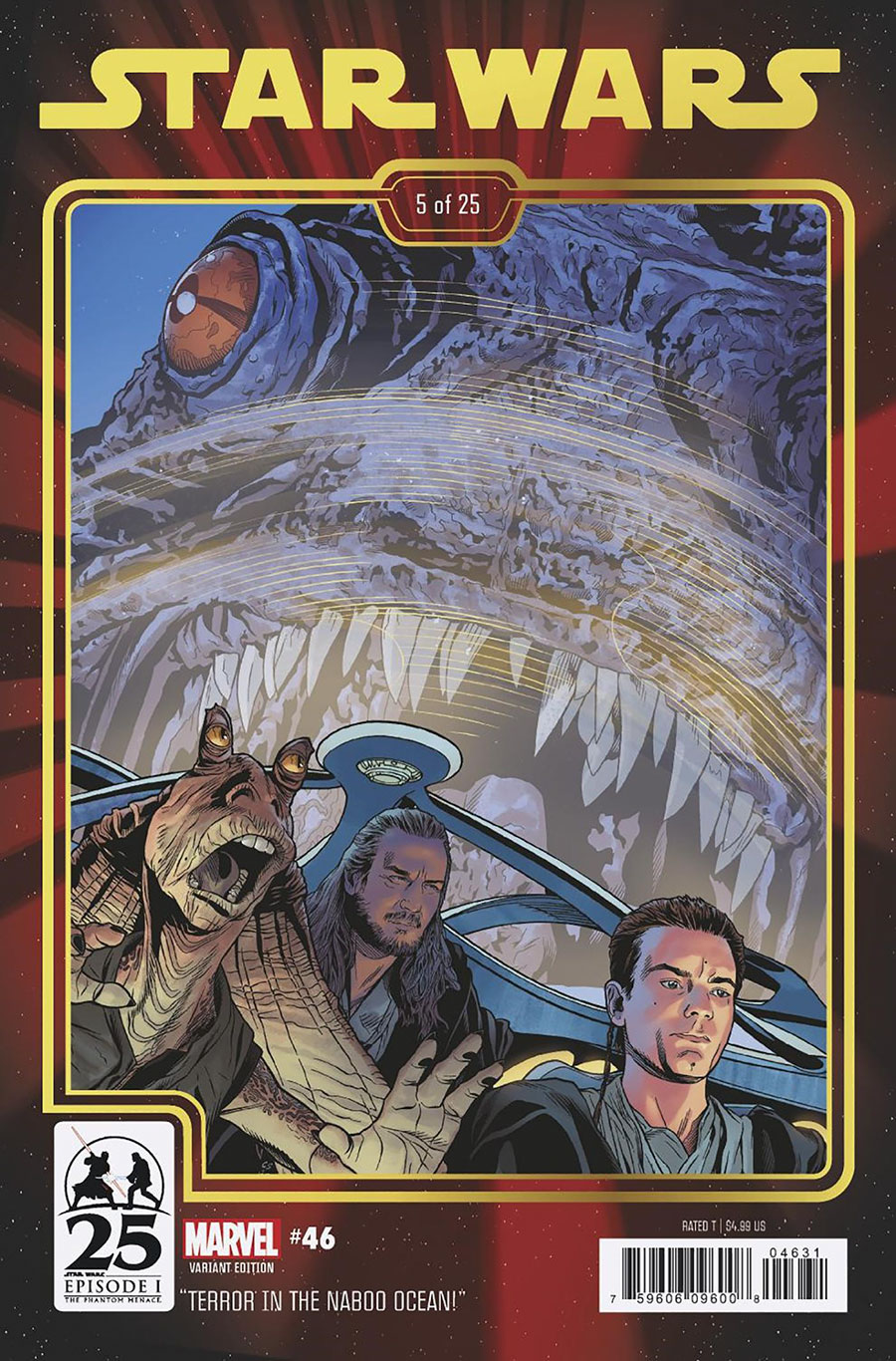 Star Wars Vol 5 #46 Cover B Variant Chris Sprouse The Phantom Menace 25th Anniversary Cover