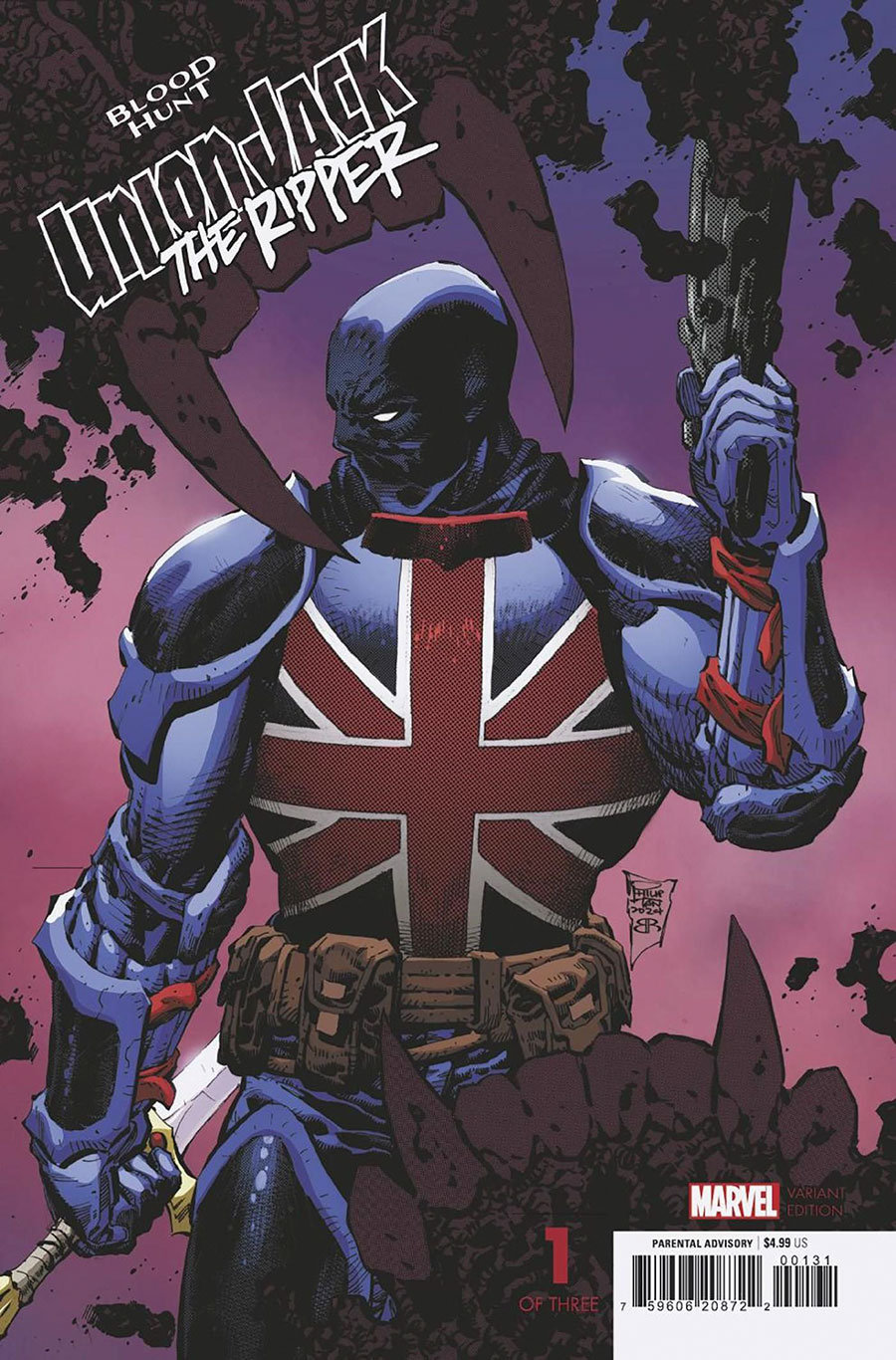 Union Jack The Ripper Blood Hunt #1 Cover C Variant Philip Tan Cover
