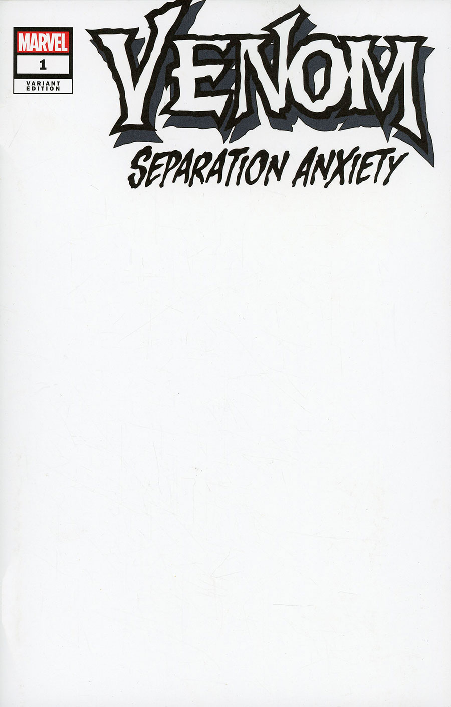 Venom Separation Anxiety (2024) #1 Cover D Variant Blank Cover