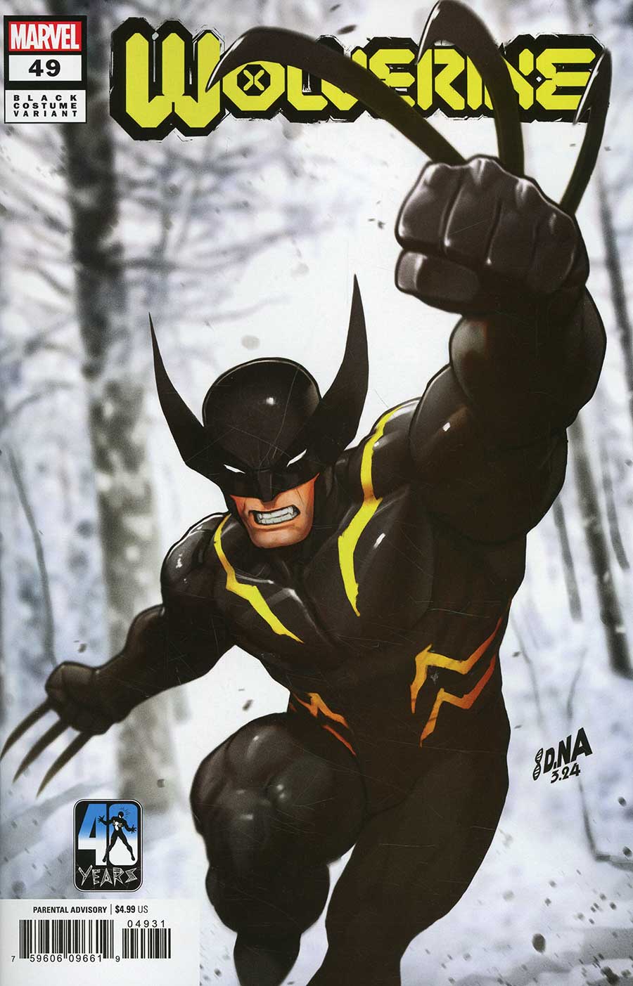 Wolverine Vol 7 #49 Cover C Variant David Nakayama Black Costume Cover