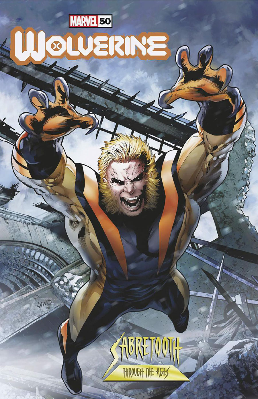 Wolverine Vol 7 #50 Cover B Variant Greg Land Sabretooth Through The Ages Cover