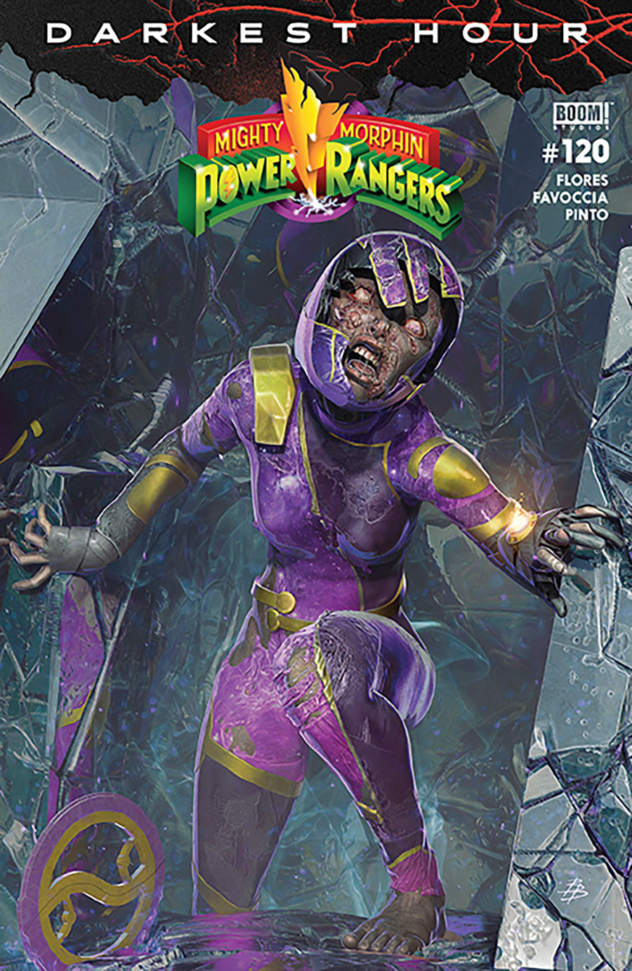 Mighty Morphin Power Rangers (BOOM Studios) #120 Cover B Variant Bjorn Barends Dark Grid Cover