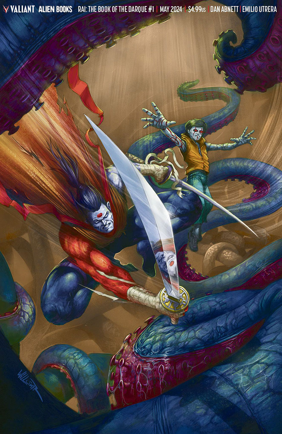 Rai The Book Of The Darque #1 Cover C Variant Toby Willsmer Virgin Cover (Resurgence Of The Valiant Universe Prelude)