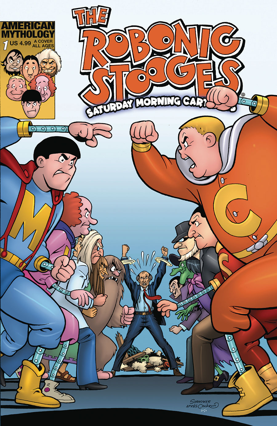 Robonic Stooges Saturday Morning Cartoons #1 (One Shot) Cover A Regular Eric Shanower Cover