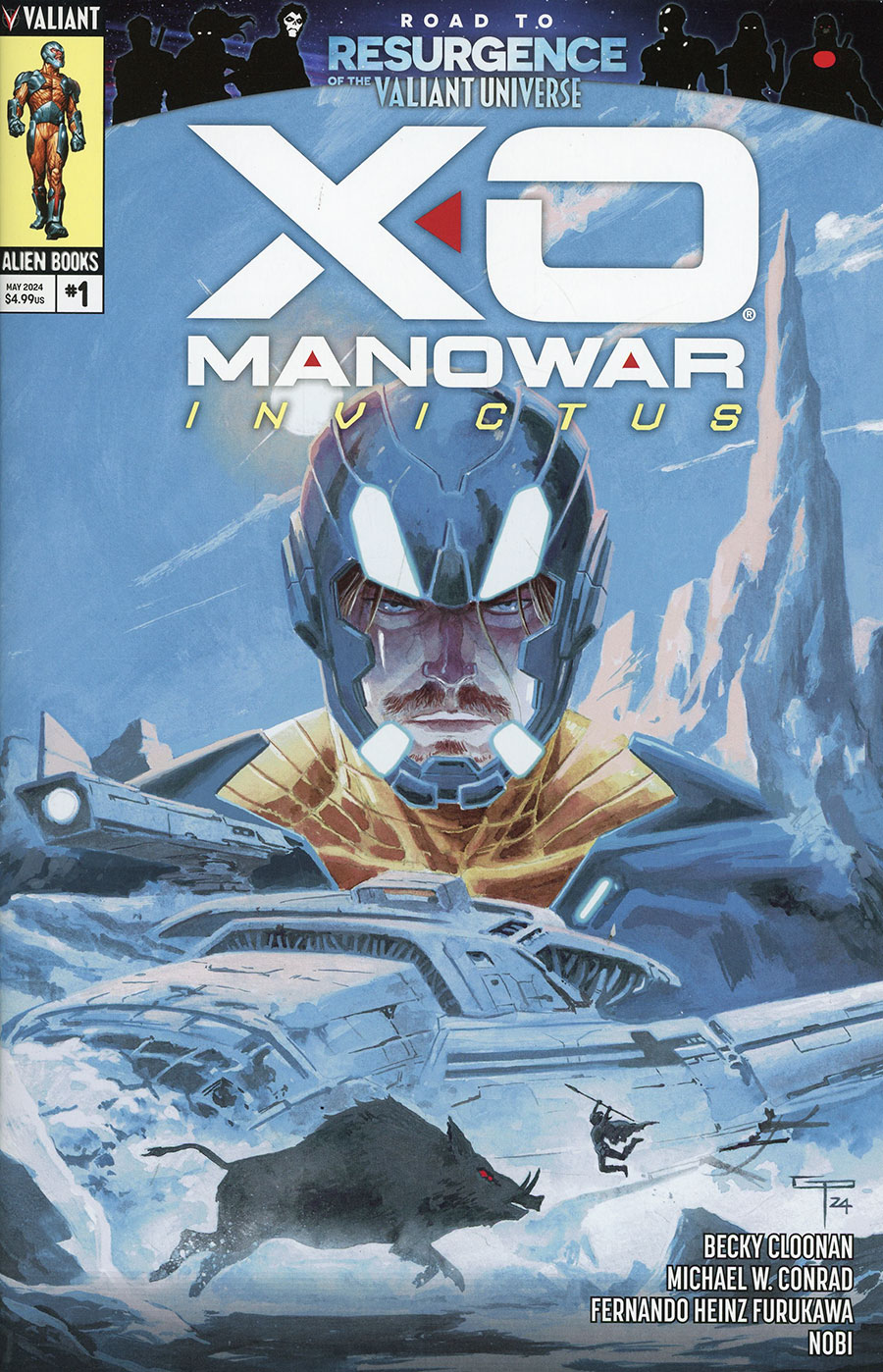 X-O Manowar Invictus #1 Cover A Regular German Peralta Cover (Resurgence Of The Valiant Universe Prelude)