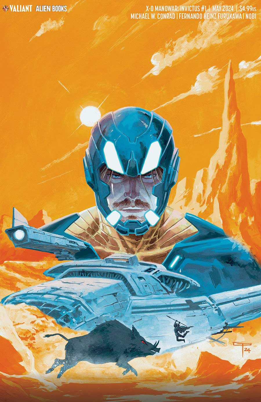 X-O Manowar Invictus #1 Cover C Variant German Peralta Virgin Cover