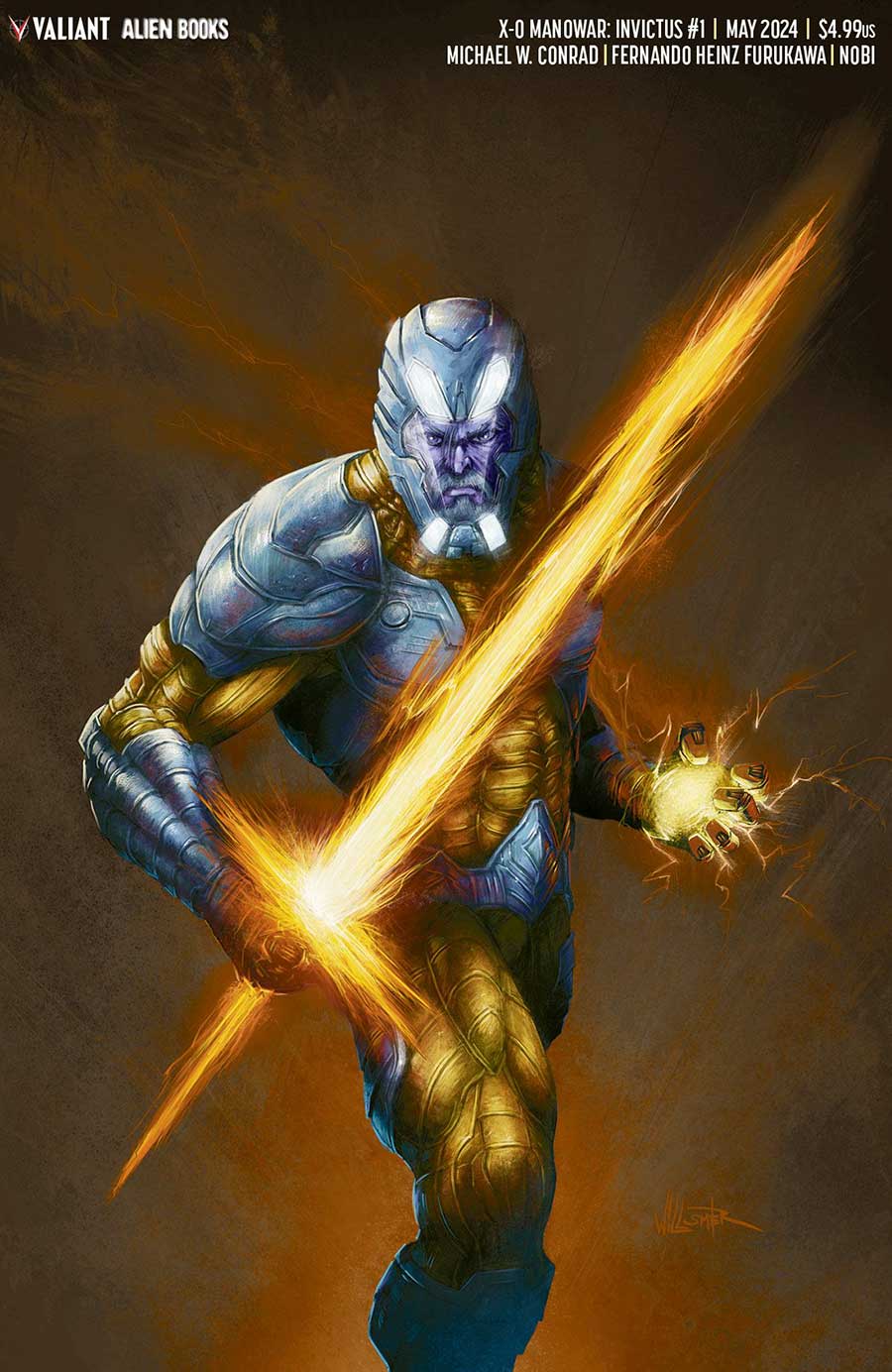 X-O Manowar Invictus #1 Cover D Variant Toby Willsmer Virgin Cover