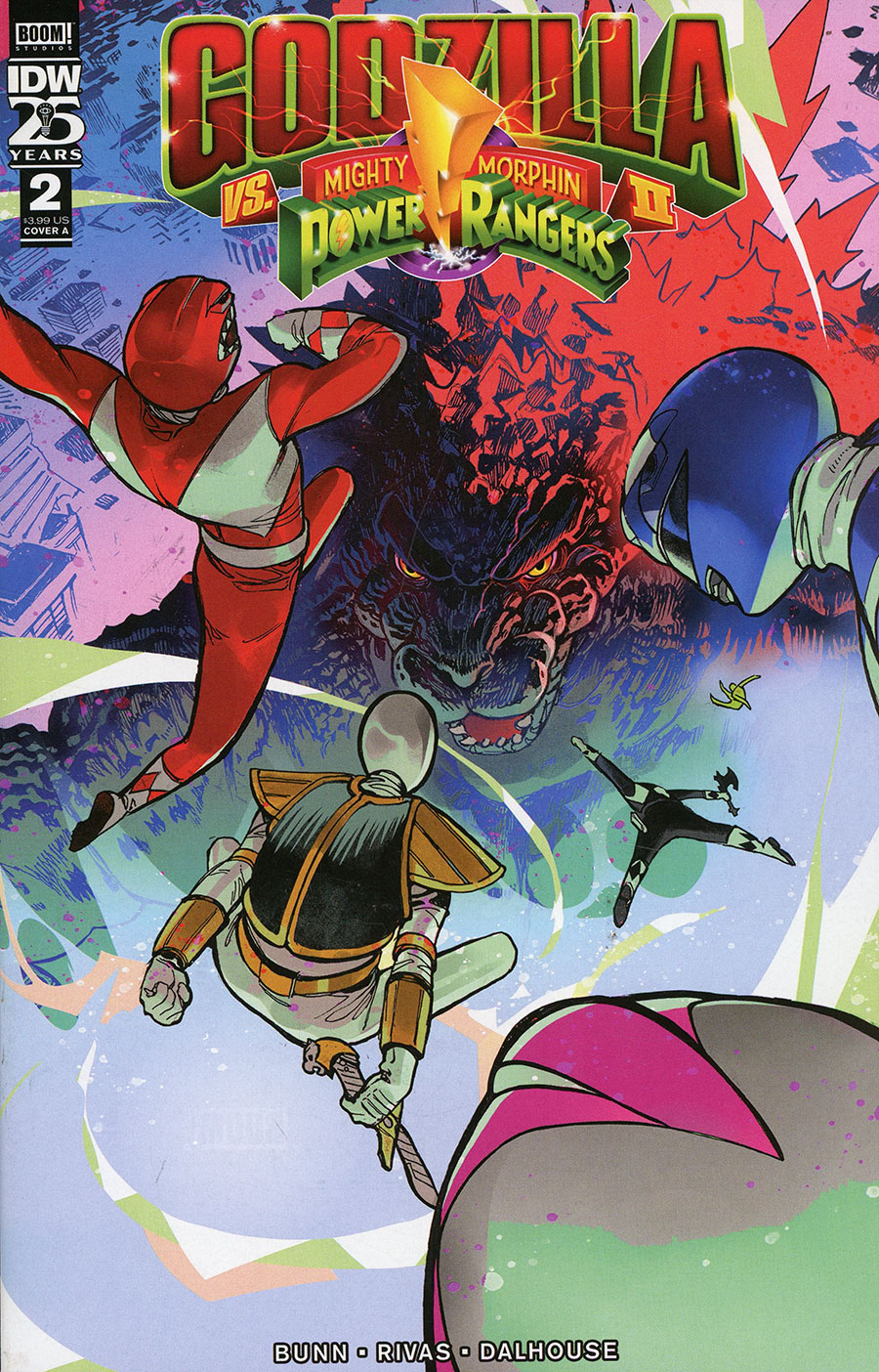 Godzilla vs Mighty Morphin Power Rangers II #2 Cover A Regular Baldemar Rivas Cover