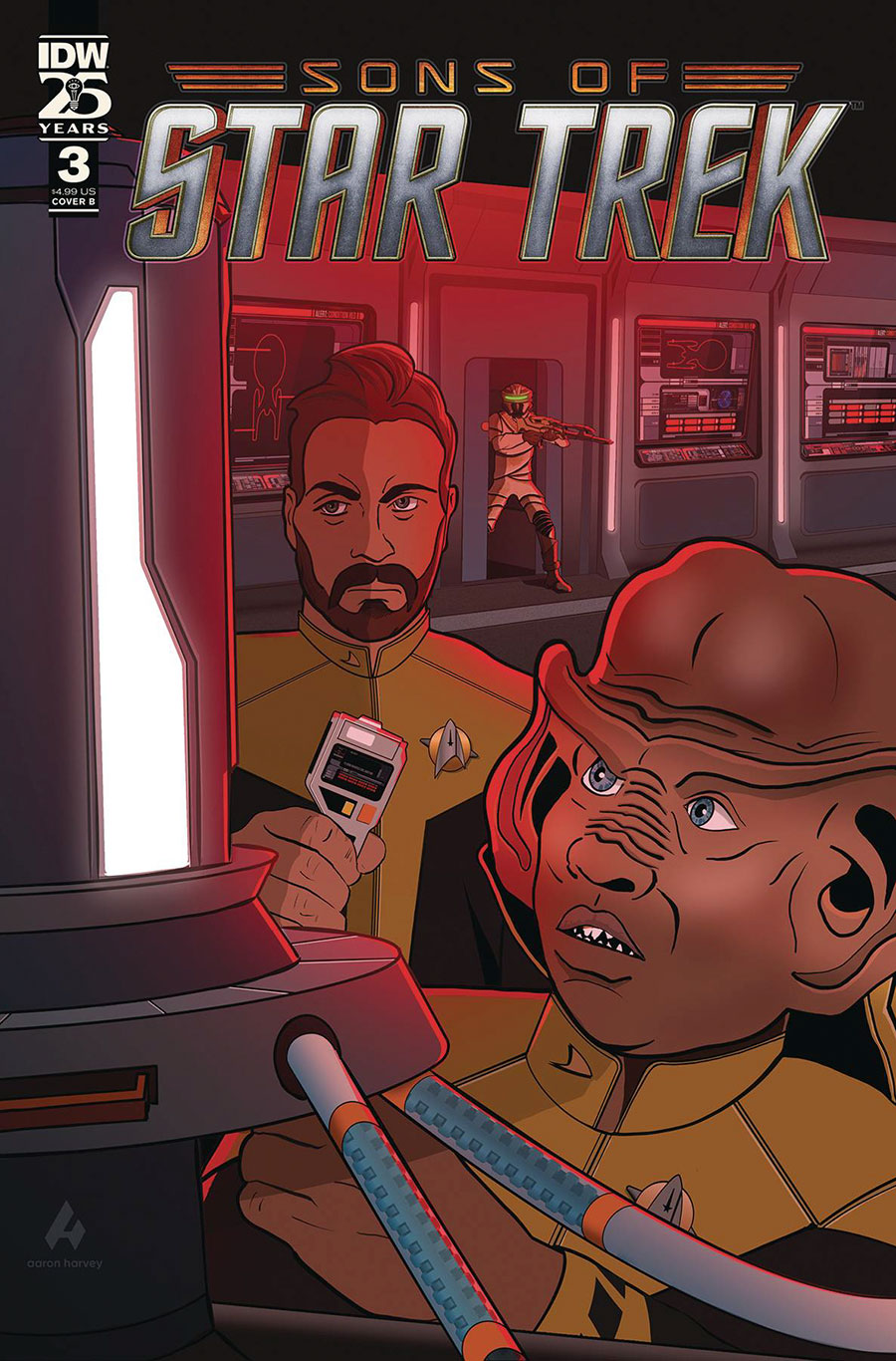 Star Trek Sons Of Star Trek #3 Cover B Variant Aaron Harvey Cover