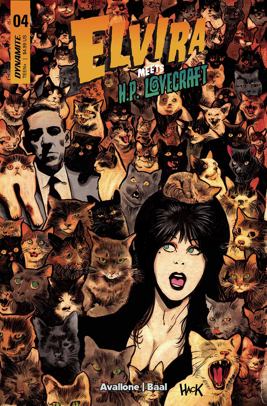Elvira Meets HP Lovecraft #4 Cover C Variant Robert Hack Cover