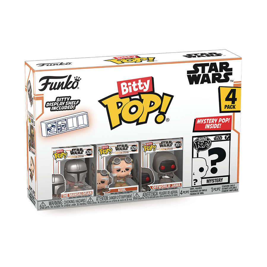 Bitty POP Star Wars The Mandalorian 4-Pack Vinyl Figure - The Mandalorian