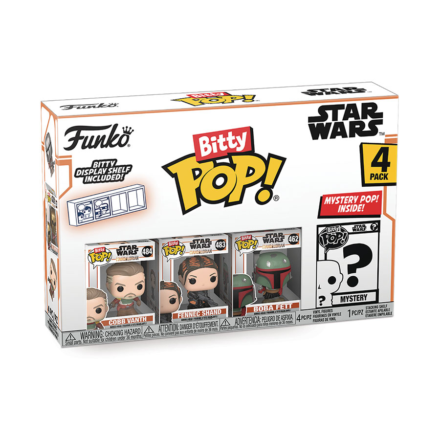 Bitty POP Star Wars The Mandalorian 4-Pack Vinyl Figure - Marshal Cobb Vanth